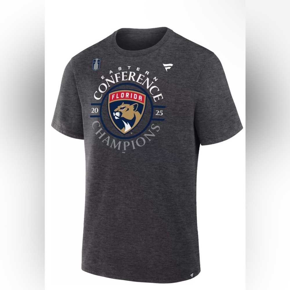 Mens NHL Adult Florida Panthers 2025 Eastern Conference Champions Locker T-Shirt